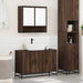 Set mobilier de baie, 2 piese, stejar maro, lemn prelucrat - WALTI WALTI