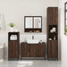 Set mobilier de baie, 2 piese, stejar maro, lemn prelucrat - WALTI WALTI