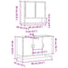 Set mobilier de baie, 2 piese, stejar maro, lemn prelucrat - WALTI WALTI