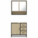 Set mobilier de baie, 2 piese, stejar sonoma, lemn prelucrat - WALTI WALTI