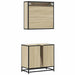 Set mobilier de baie, 2 piese, stejar sonoma, lemn prelucrat - WALTI WALTI