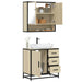 Set mobilier de baie, 2 piese, stejar sonoma, lemn prelucrat - WALTI WALTI
