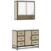 Set mobilier de baie, 2 piese, stejar sonoma, lemn prelucrat - WALTI WALTI