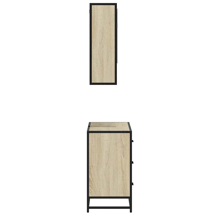 Set mobilier de baie, 2 piese, stejar sonoma, lemn prelucrat - WALTI WALTI