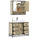 Set mobilier de baie, 2 piese, stejar sonoma, lemn prelucrat - WALTI WALTI