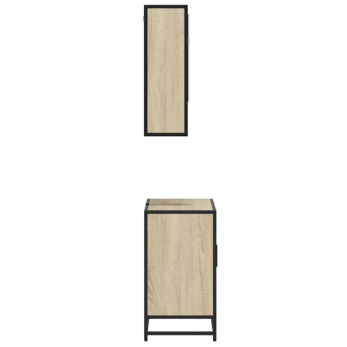 Set mobilier de baie, 2 piese, stejar sonoma, lemn prelucrat - WALTI WALTI