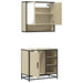 Set mobilier de baie, 2 piese, stejar sonoma, lemn prelucrat - WALTI WALTI