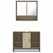 Set mobilier de baie, 2 piese, stejar sonoma, lemn prelucrat - WALTI WALTI