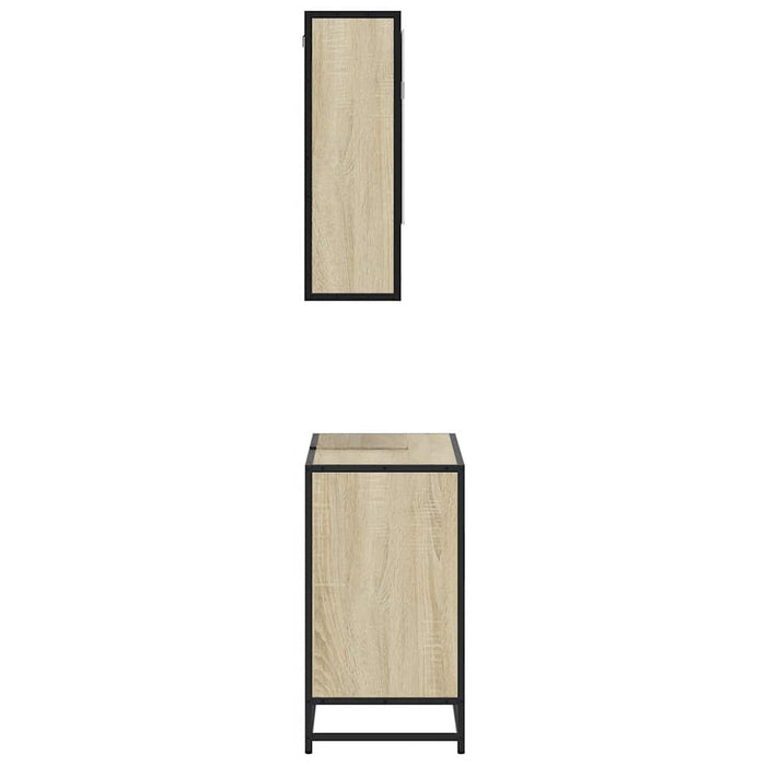 Set mobilier de baie, 2 piese, stejar sonoma, lemn prelucrat - WALTI WALTI