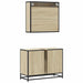 Set mobilier de baie, 2 piese, stejar sonoma, lemn prelucrat - WALTI WALTI