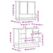 Set mobilier de baie, 2 piese, stejar sonoma, lemn prelucrat - WALTI WALTI