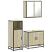 Set mobilier de baie, 3 piese, stejar sonoma, lemn prelucrat - WALTI WALTI