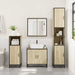 Set mobilier de baie, 3 piese, stejar sonoma, lemn prelucrat - WALTI WALTI