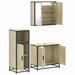 Set mobilier de baie, 3 piese, stejar sonoma, lemn prelucrat - WALTI WALTI