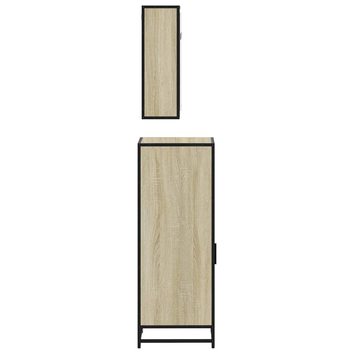 Set mobilier de baie, 3 piese, stejar sonoma, lemn prelucrat - WALTI WALTI
