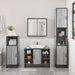 Set mobilier de baie, 3 piese, gri sonoma, lemn prelucrat - WALTI WALTI