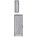 Set mobilier de baie, 3 piese, gri sonoma, lemn prelucrat - WALTI WALTI
