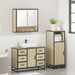 Set mobilier de baie, 3 piese, stejar sonoma, lemn prelucrat - WALTI WALTI