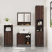 Set mobilier de baie, 3 piese, stejar maro, lemn prelucrat - WALTI WALTI