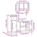 Set mobilier de baie, 3 piese, stejar maro, lemn prelucrat - WALTI WALTI