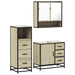 Set mobilier de baie, 3 piese, stejar sonoma, lemn prelucrat - WALTI WALTI