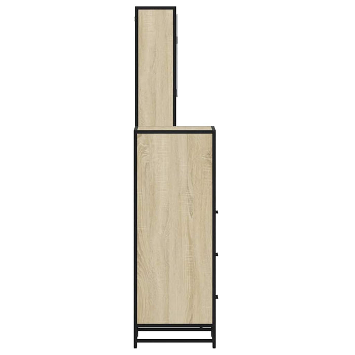 Set mobilier de baie, 3 piese, stejar sonoma, lemn prelucrat - WALTI WALTI