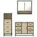 Set mobilier de baie, 3 piese, stejar sonoma, lemn prelucrat - WALTI WALTI