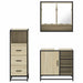 Set mobilier de baie, 3 piese, stejar sonoma, lemn prelucrat - WALTI WALTI