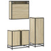 Set mobilier de baie, 3 piese, stejar sonoma, lemn prelucrat - WALTI WALTI