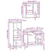 Set mobilier de baie, 3 piese, stejar sonoma, lemn prelucrat - WALTI WALTI