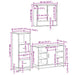 Set mobilier de baie, 3 piese, stejar sonoma, lemn prelucrat - WALTI WALTI