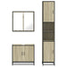 Set mobilier de baie, 3 piese, stejar sonoma, lemn prelucrat - WALTI WALTI