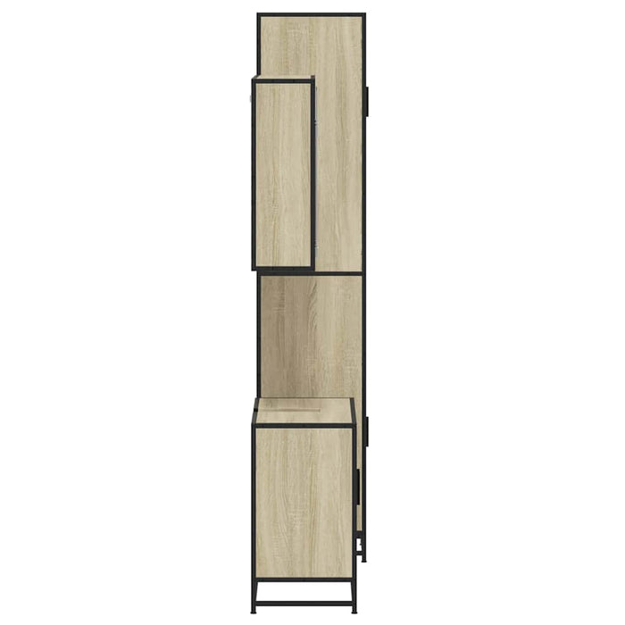 Set mobilier de baie, 3 piese, stejar sonoma, lemn prelucrat - WALTI WALTI
