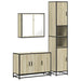 Set mobilier de baie, 3 piese, stejar sonoma, lemn prelucrat - WALTI WALTI