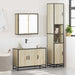 Set mobilier de baie, 3 piese, stejar sonoma, lemn prelucrat - WALTI WALTI