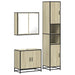 Set mobilier de baie, 3 piese, stejar sonoma, lemn prelucrat - WALTI WALTI