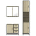 Set mobilier de baie, 3 piese, stejar sonoma, lemn prelucrat - WALTI WALTI