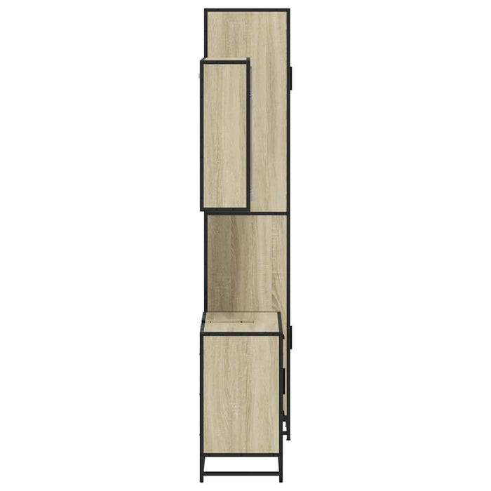 Set mobilier de baie, 3 piese, stejar sonoma, lemn prelucrat - WALTI WALTI