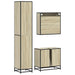 Set mobilier de baie, 3 piese, stejar sonoma, lemn prelucrat - WALTI WALTI