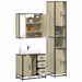 Set mobilier de baie, 3 piese, stejar sonoma, lemn prelucrat - WALTI WALTI
