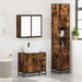 Set mobilier de baie, 3 piese, stejar fumuriu, lemn prelucrat - WALTI WALTI
