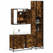 Set mobilier de baie, 3 piese, stejar fumuriu, lemn prelucrat - WALTI WALTI