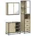 Set mobilier de baie, 3 piese, stejar sonoma, lemn prelucrat - WALTI WALTI