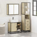 Set mobilier de baie, 3 piese, stejar sonoma, lemn prelucrat - WALTI WALTI