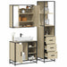 Set mobilier de baie, 3 piese, stejar sonoma, lemn prelucrat - WALTI WALTI