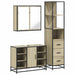 Set mobilier de baie, 3 piese, stejar sonoma, lemn prelucrat - WALTI WALTI