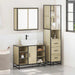 Set mobilier de baie, 3 piese, stejar sonoma, lemn prelucrat - WALTI WALTI