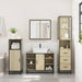 Set mobilier de baie, 3 piese, stejar sonoma, lemn prelucrat - WALTI WALTI