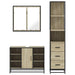 Set mobilier de baie, 3 piese, stejar sonoma, lemn prelucrat - WALTI WALTI