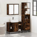 Set mobilier de baie, 3 piese, stejar fumuriu, lemn prelucrat - WALTI WALTI